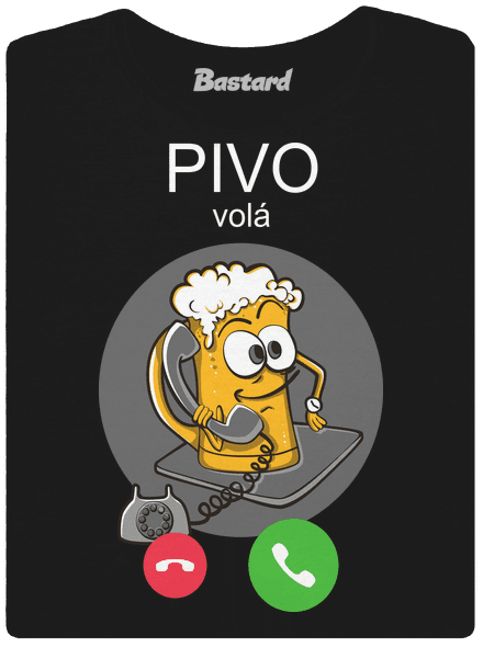 Pivo volá dámské tričko Black