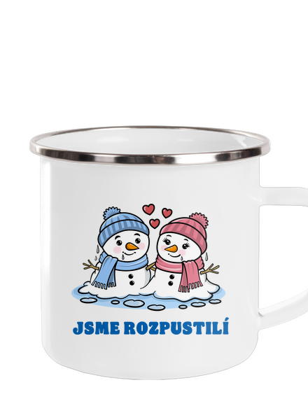 Rozpustilí sněhuláci plecháček White