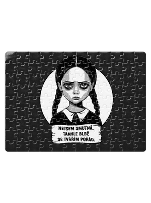 Nejsem smutná puzzle White