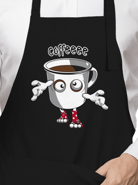 Zombie kafe zástěra Black