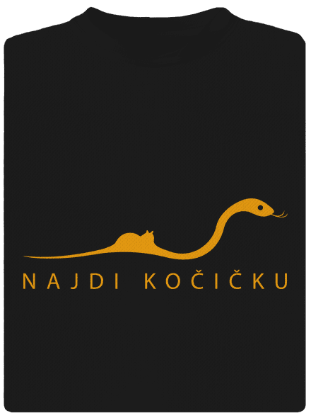 Najdi kočičku dětské sportovní tričko Black