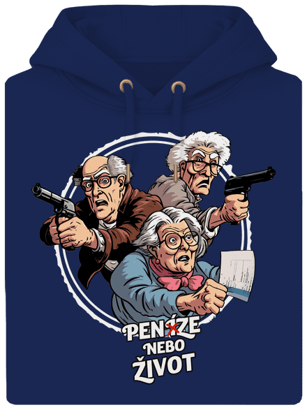 Penze nebo život unisex mikina premium Navy