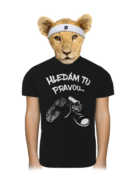 Hledám tu pravou dětské sportovní tričko Black