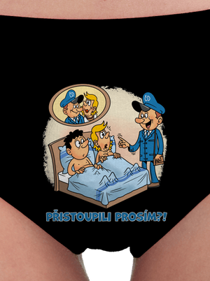 Přistoupili dámské kalhotky Black