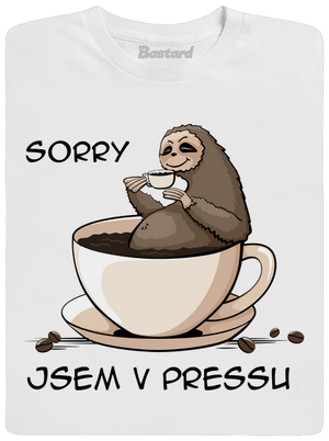 V pressu pánské dlouhý rukáv White