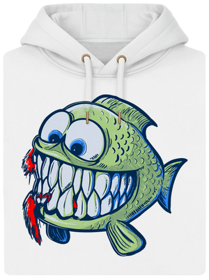 Hladová rybka unisex mikina premium Snowwhite