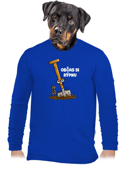 Občas si rýpnu pánské dlouhý rukáv Royal Blue