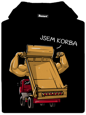 Korba dětská mikina klokanka Black