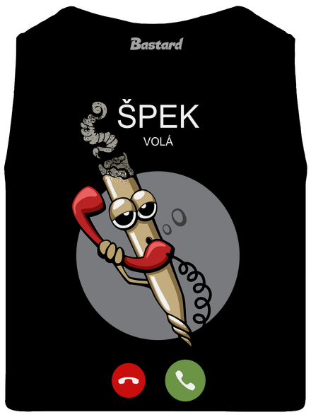 Špek volá pánské tílko Black