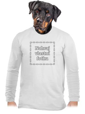 Vlastní potisk pánské dlouhý rukáv White