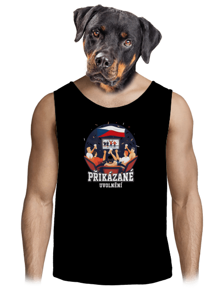 Přikázané uvolnění pánské tílko Black