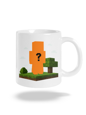 Minecraft z vlastní fotky klasický hrnek White