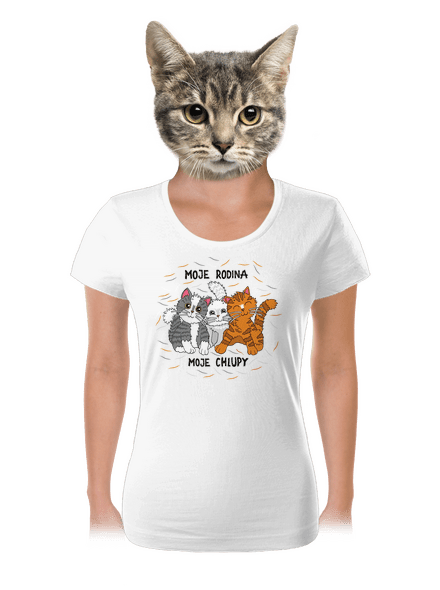 Moje rodina dámské tričko White