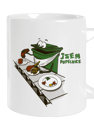 Popelnice velký hrnek White