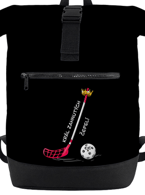 Král zahnutých čepelí - florbal batoh Black