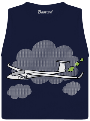 Větroň dámské tílko volné Navy