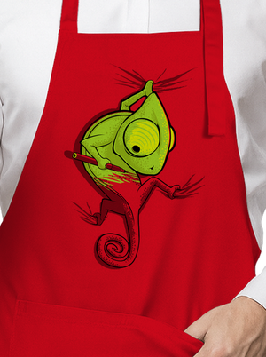 Zmizík zástěra Red