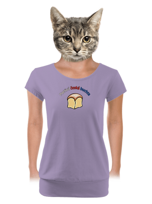 Poctivá buchta a klobása dámské tričko s lemem Lavender