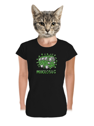 Mikrobus dámské tričko premium Black