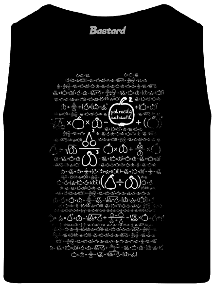 Matematik pánské tílko Black