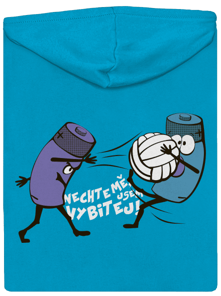 Vybitej dámská mikina na zip Blue Atol