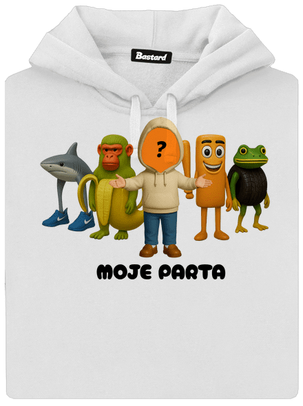 Brainrot parta pro holky dámská mikina klokanka White