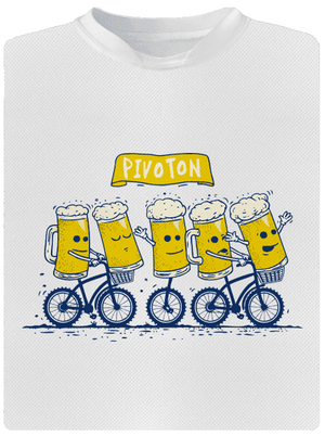 Pivoton pánské sportovní tričko White