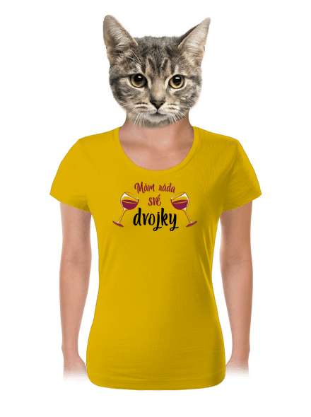 Dvojky dámské tričko Yellow