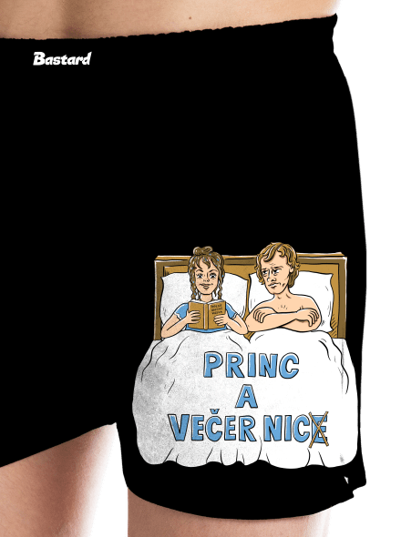 Princ a Večer nic pánské trenky Black