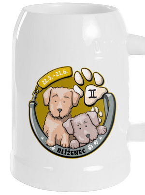 Psí horoskop: Blíženci půllitr White