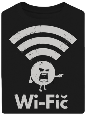 Wifič unisex tričko oversized Black