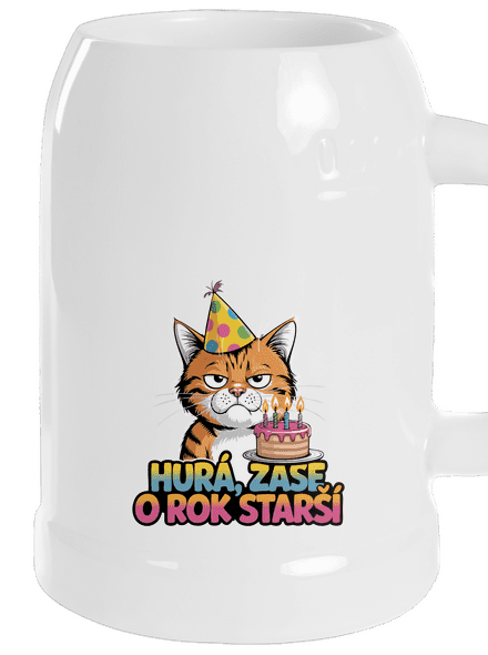 O rok starší půllitr White