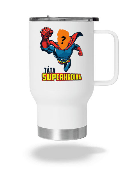Táta superhrdina termohrnek White
