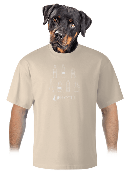 Den octů unisex tričko oversized Almond