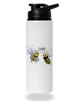 Alergická včelka lahev na vodu White