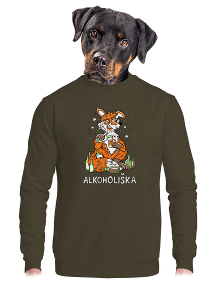 Alkoholiška unisex mikina bez kapuce Urban Khaki