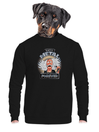 unisex mikina bez kapuce