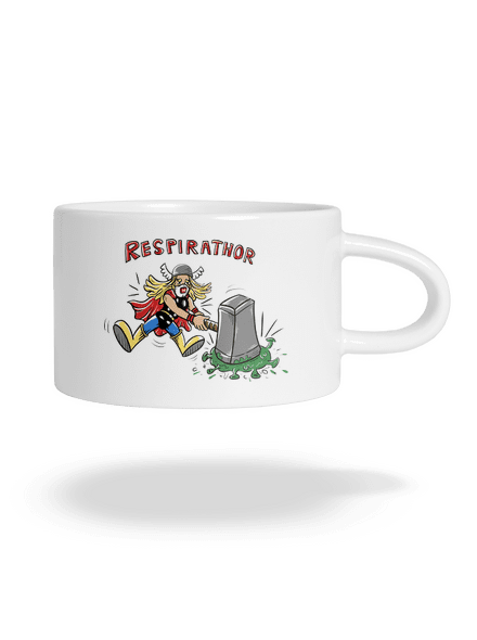 Respirathor hrnek makronka White