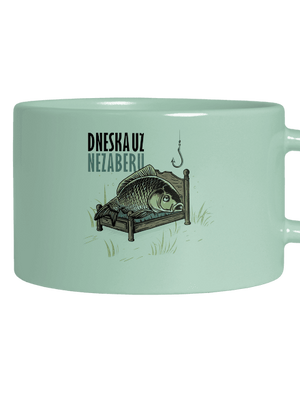 Dneska už nezaberu hrnek makronka Mint Macaron