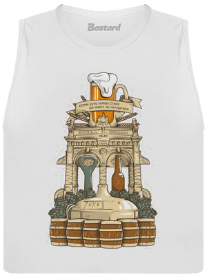 Pivní oltář dámské tílko volné White