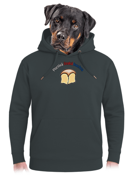 Poctivá buchta a klobása unisex mikina premium Charcoal
