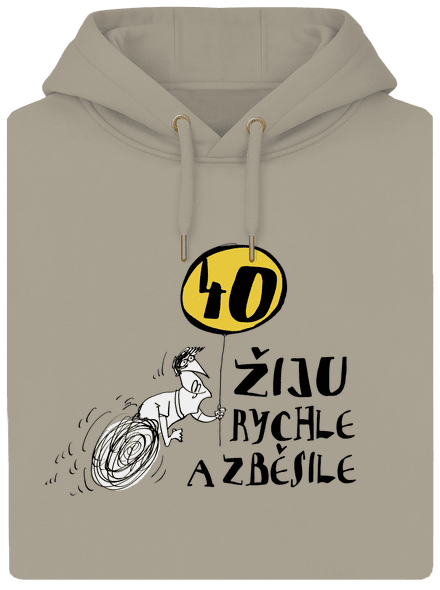 Žiju rychle a zběsile unisex mikina premium Pastel Macchiato