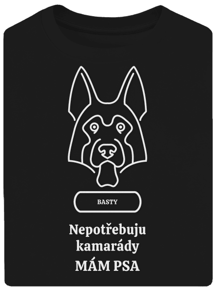 Nemůžu, mám psa unisex tričko oversized Black