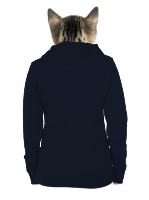 Bez potisku dámská mikina na zip Navy Mal