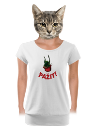 dámské tričko s lemem