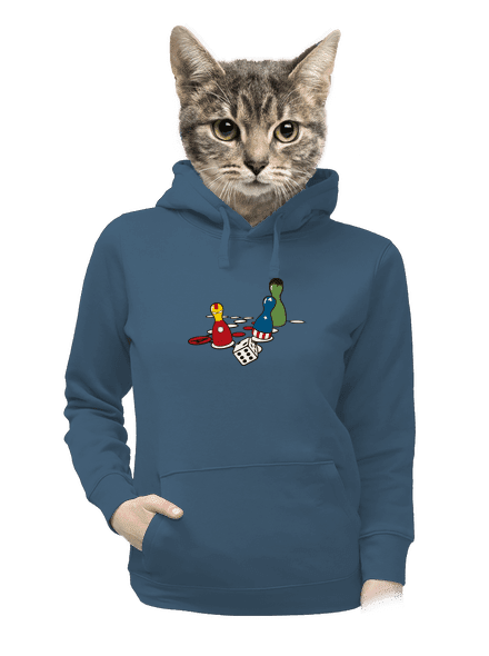 Superhrdino nezlob se dámská mikina klokanka Denim