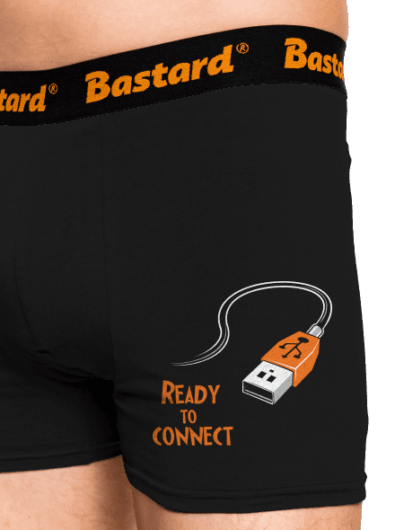 USB připojení boxerky Black