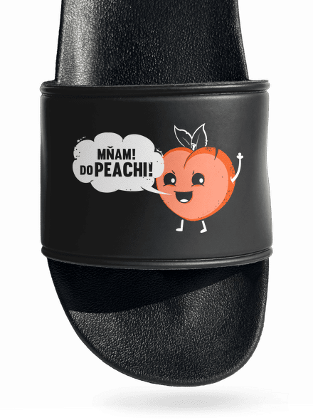 Mňam do peachi pantofle Black