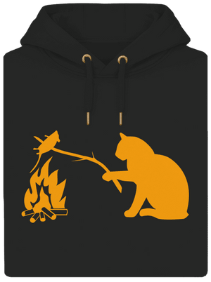 Kočka a myš unisex mikina premium Dark Black