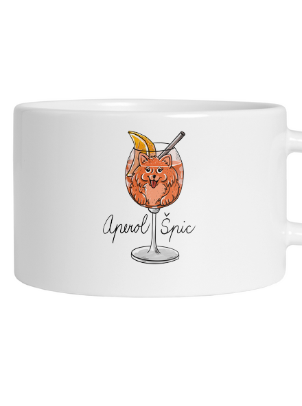 Aperol Špic hrnek makronka White